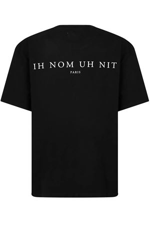 T-shirt nera con stampa Santa Muerte IH NOM UH NIT | NUS26213009